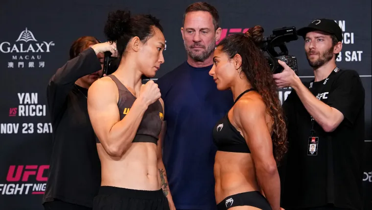 Yan Xiaonan and Tabatha Ricci, UFC Macau weigh-ins